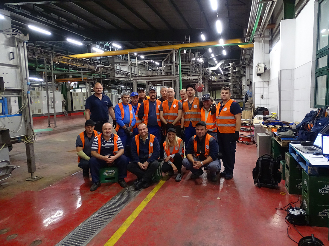 Dismantling of SIG Can Line at Tuborg, Romania - The Team