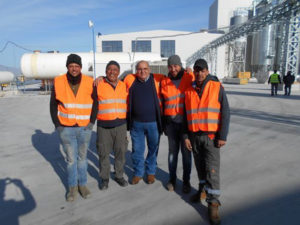 EEEC Argon welding team during the installation of the New Krones Brewery House in Heineken- Albania - Feb 2020