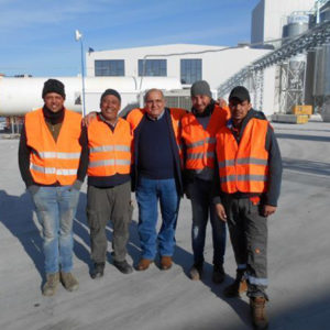 EEEC Argon welding team during the installation of the New Krones Brewery House in Heineken- Albania - Feb 2020