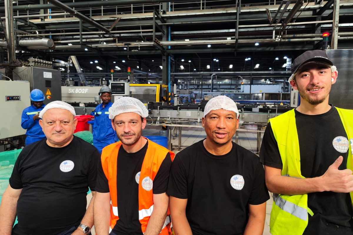 Overhauling of Two Krones Blow Molding Machines and Upgrading of Dimac shrink wrapping machine by EEEC Team - April 2025 - Zambia