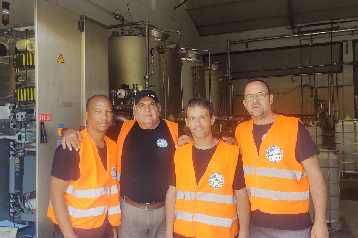 Installation by EEEC Team of Krones Varioclean Unit in KEAN Juice & Beverage Factory - Cyprus - May 2025